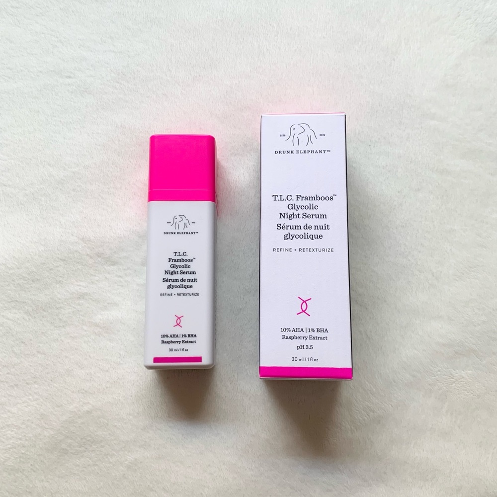 drunk elephant T.L.C Framboos Glycolic Night Serum